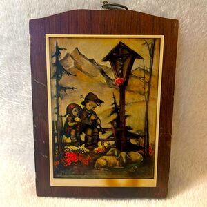 🇺🇸Vintage Hummel Prints Wooden Wall Plaques